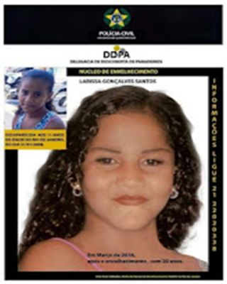Larissa Gonçalves Santos - pessoas desaparecidas - ong desaparecidos do brasil