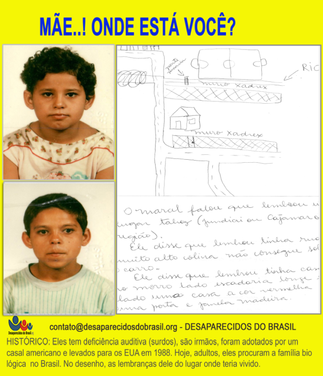 cartaz mãe onde está você - ong desaparecidos do brasil