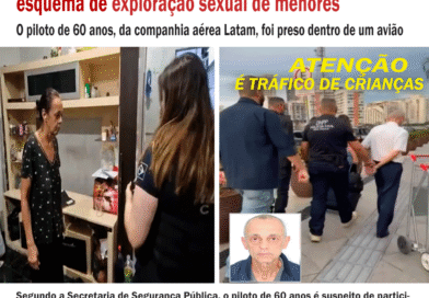 Avó é presa por ‘vender’ três netas a piloto em esquema de exploração sexual de menores